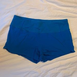 Blue Lulu Lemon Shorts (Size 10)